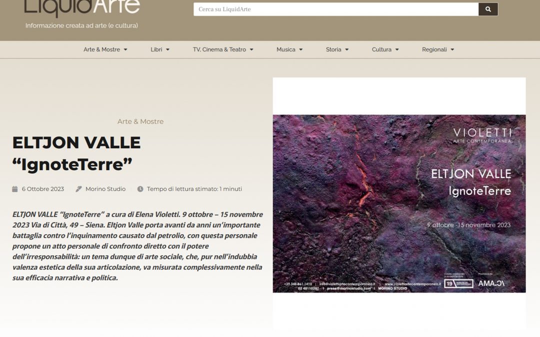 IgnoteTerre | LiquidArte | Articolo