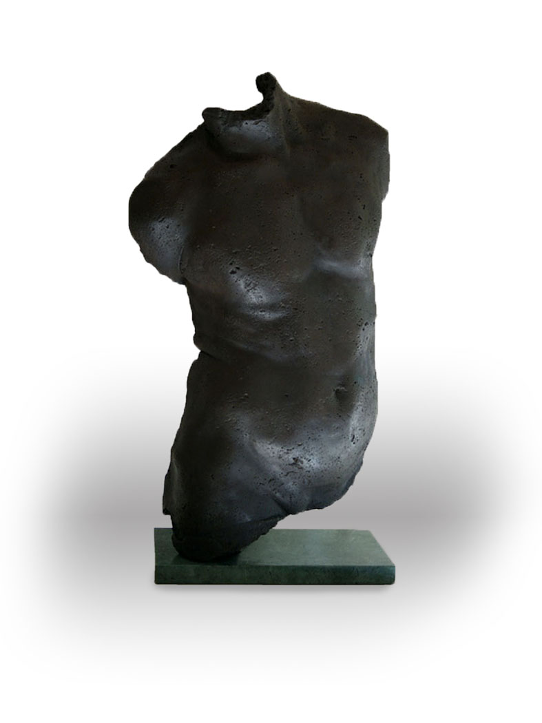 Filippo Galgani G2.2403 Febo, geomalta patinata e verde guatemala cm. 78x44x23
